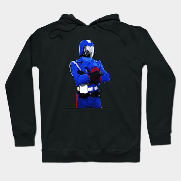 8-Bit Cobra Commander Hoodie by BigOrangeShirtShop